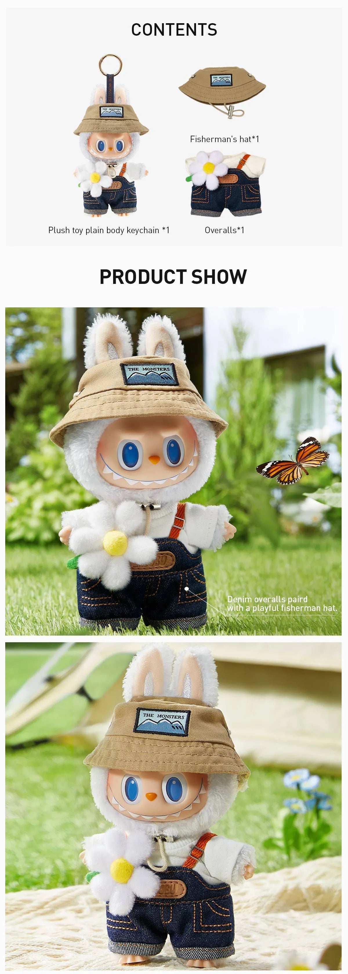 (Authentic) Fall in Wild Series-Vinyl Plush Doll Pendant