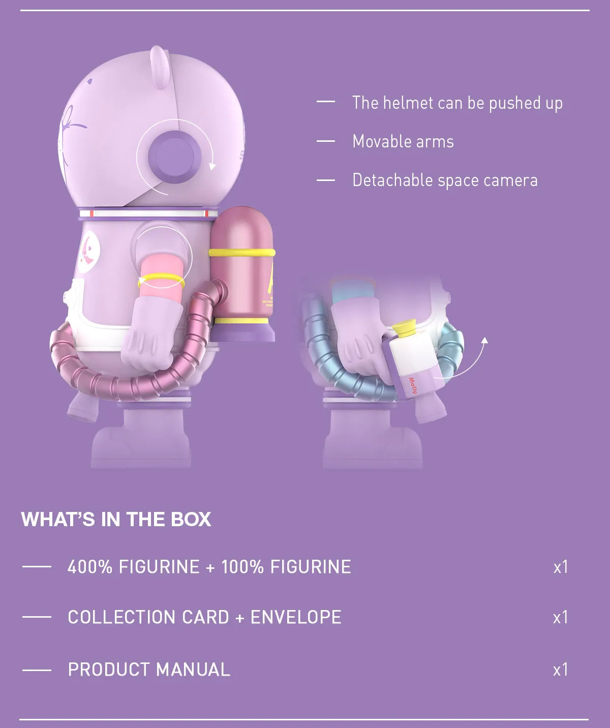 (Authentic) MEGA SPACE MOLLY 400% Sweet Dream Bears