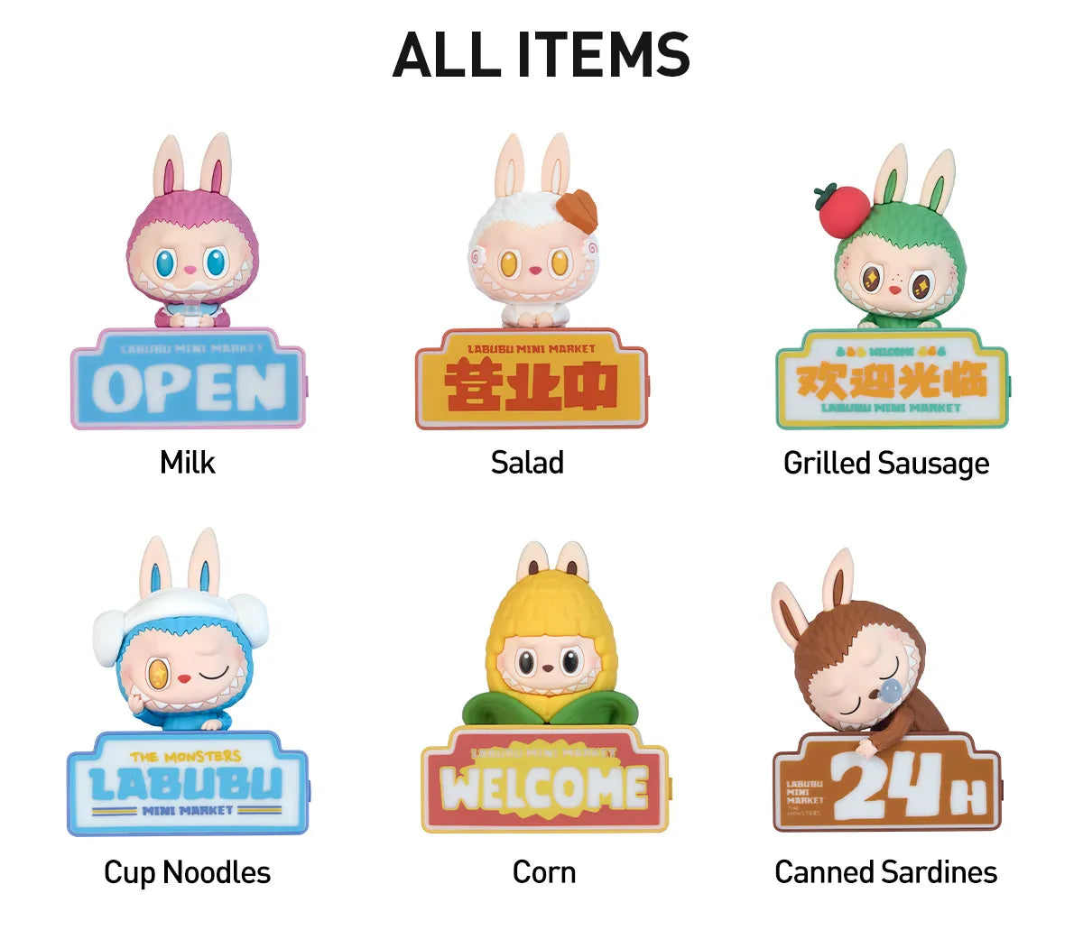 (Authentic) The Monsters Wacky Mart Fridge Magnet