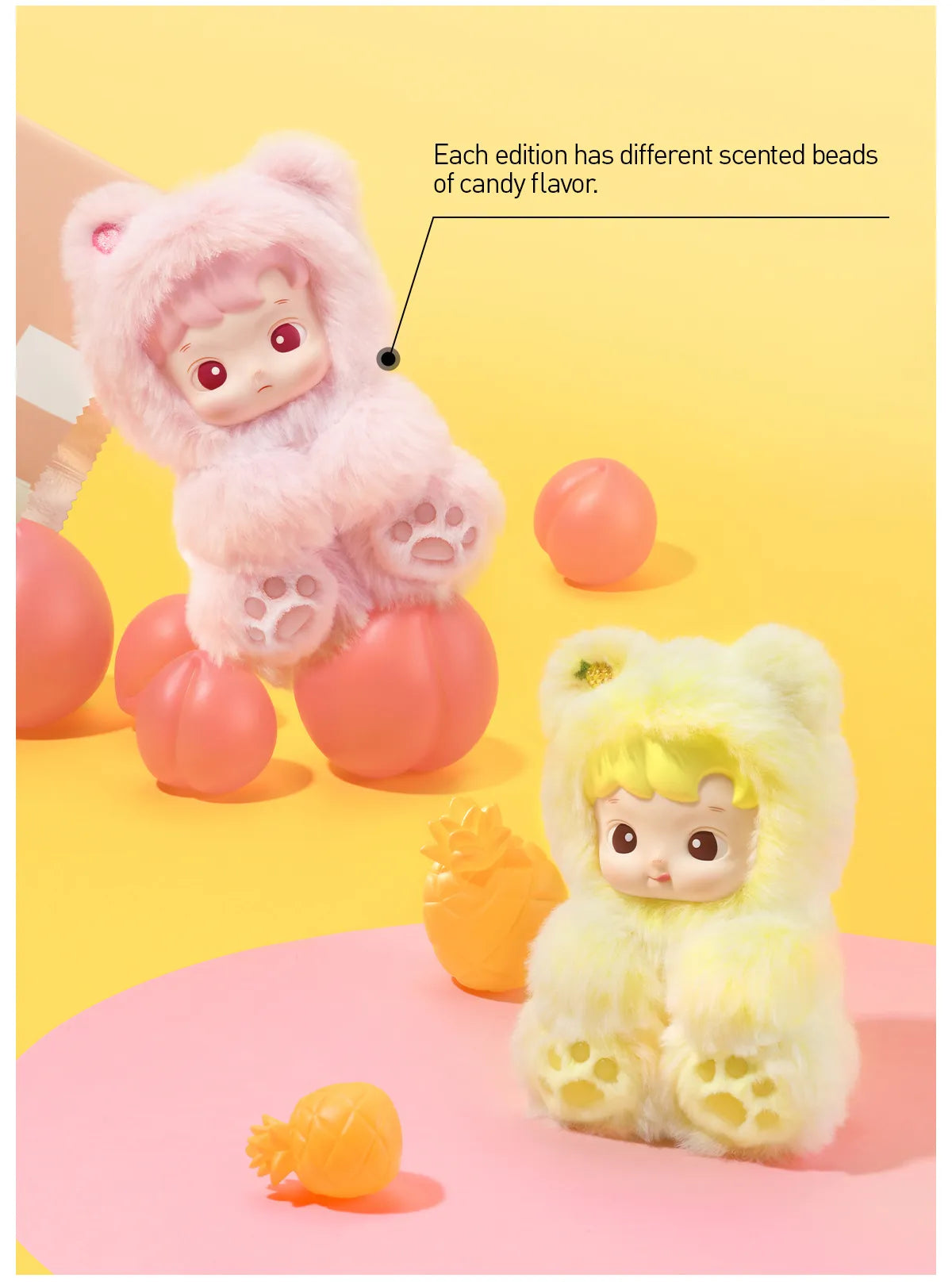 (Authentic) HACIPUPU Gummy Bear Series-Vinyl Plush Pendant
