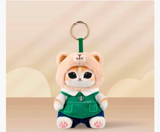 [Pre-order] Starbucks x Mofusand Bearista Ginger Cat Plush Keychain