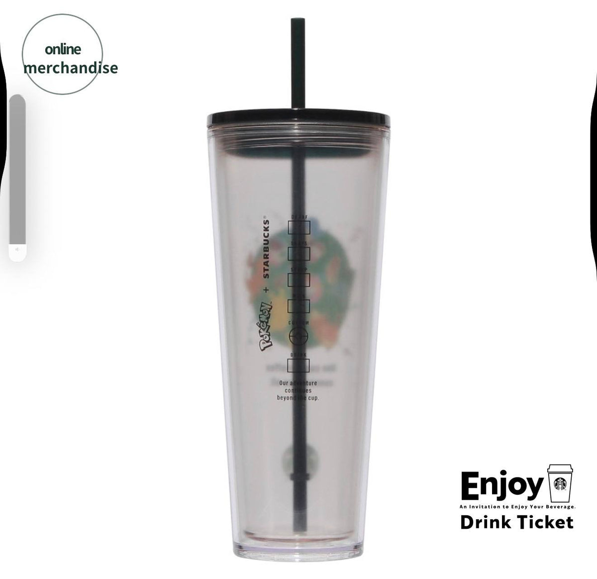 [Pre-order] Starbucks x Pokemon Black Cold Cup