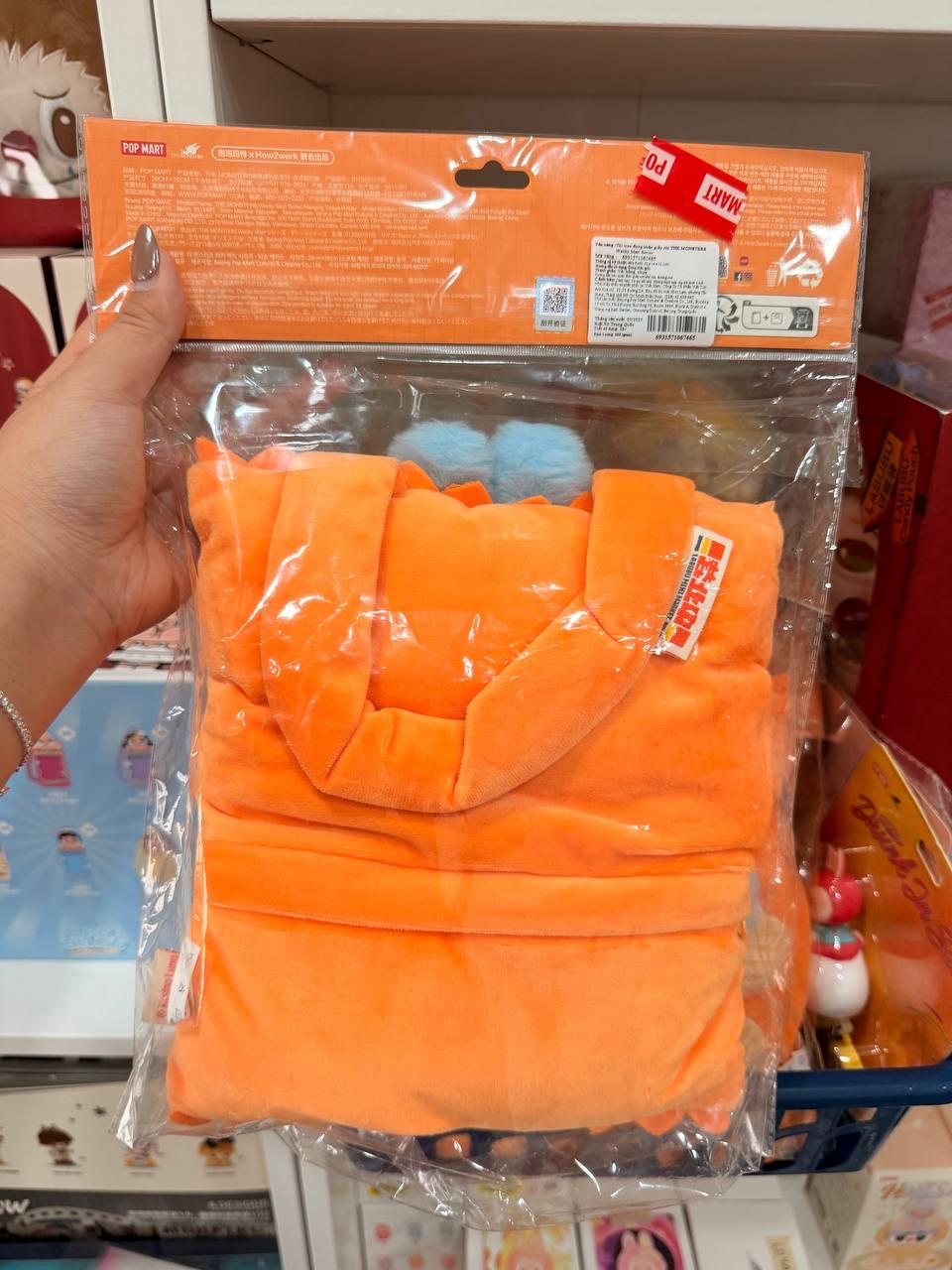 (Authentic) The Monsters LABUBU Hanging Storage Pouch / Tote Bag