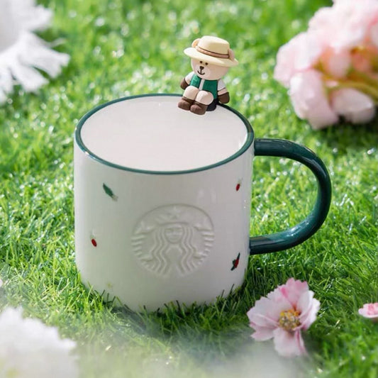 Bearista Farmer 12.5OZ Ceramic mug + cup clip Bearista