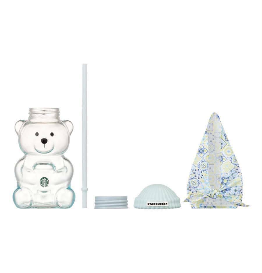 Starbucks Korea Your Summer Bearista Baby Blue Glass Cup