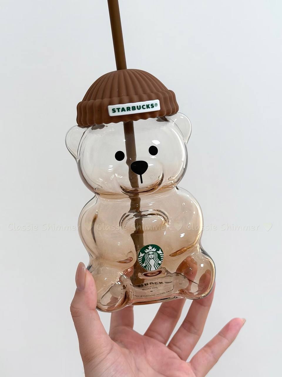 Starbucks Leopard Print Series Bearista Bear Glass 20oz