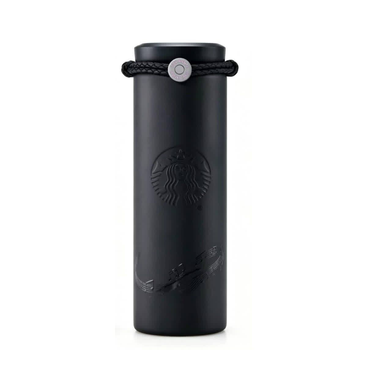 Starbucks China 2026 x Jay Chou series black note style stainless steel thermos cup 500ml